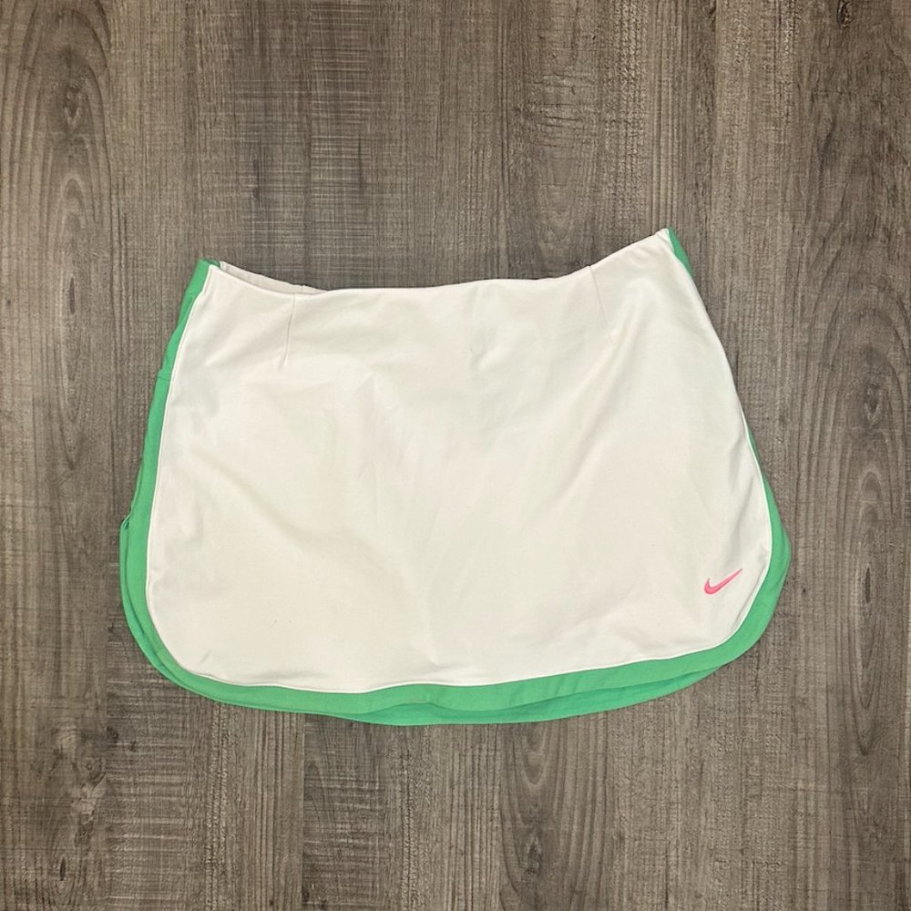 White and green nike tennis/golf skirt.